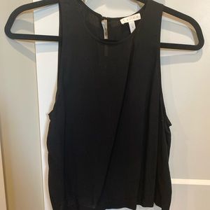 Black tank top blouse